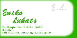 eniko lukats business card